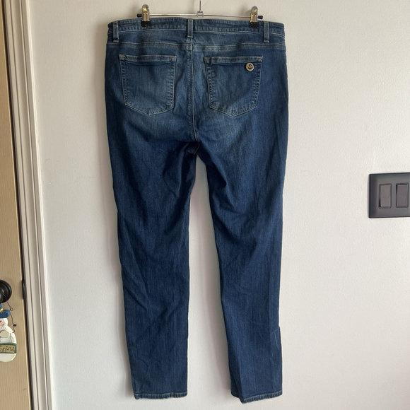 Michael Kors Women’s Jeans Size 14W Med Blue Denim Stretch Straight Leg Classic - Picture 7 of 16